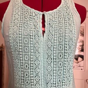 Boho chic sleeveless top